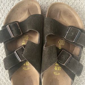 Birkenstock brown suede sandals size 41
